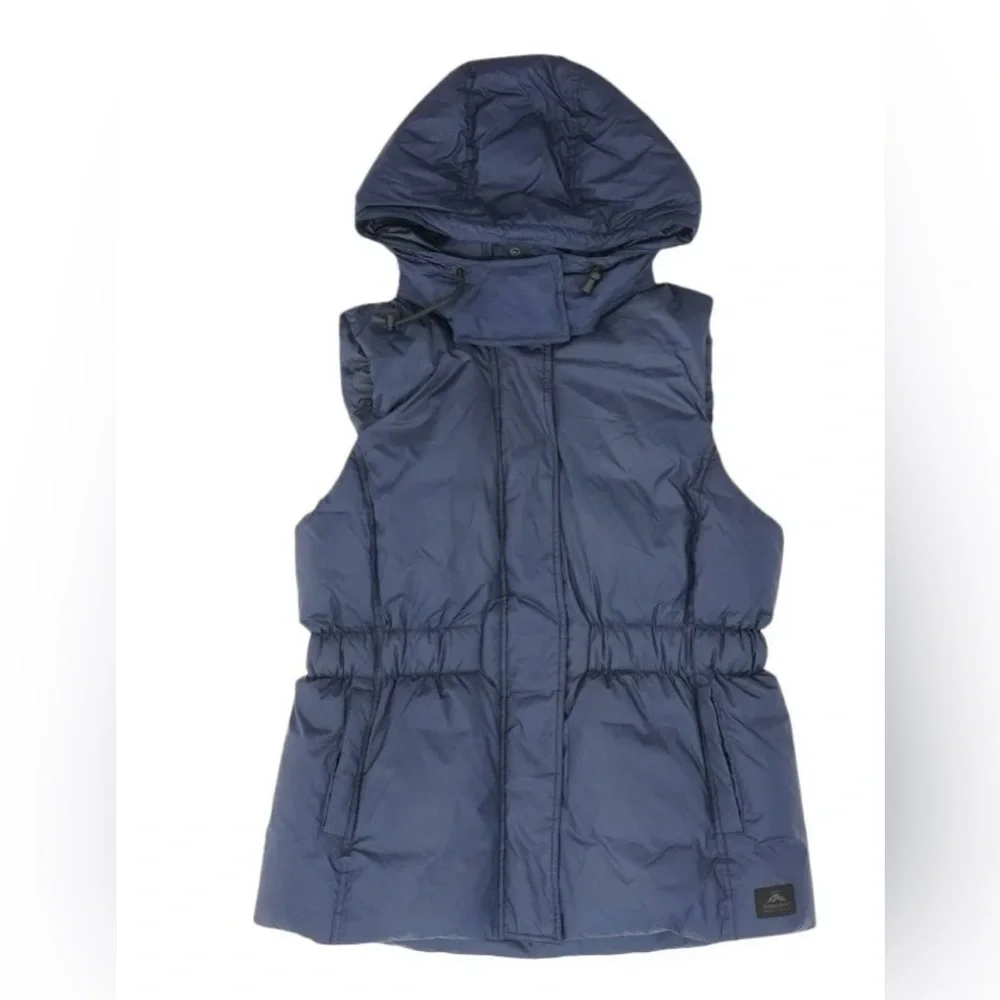 Macpac Navy Blue Hooded Women's Vest - Picture 3 of 15